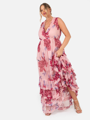 Anaya With Love Recycled Curve Sleeveless Floral Maxi Dress with Ruffle Detail - PLUS SIZE Wholesale Pack