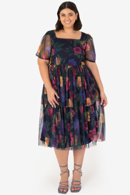 Anaya With Love Recycled Floral Tie-Back Midi Dress - PLUS SIZE Wholesale Pack