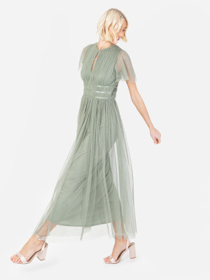 Anaya With Love Recycled Frosty Green Midaxi Dress With Keyhole Detail - STRAIGHT SIZE Wholesale Pack