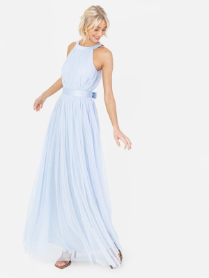 Anaya with Love Recycled Light Blue Halter Neck Maxi Dress - STRAIGHT SIZE Wholesale Pack