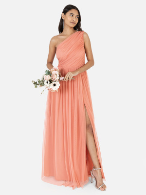 Anaya With Love Recycled Coral One Shoulder Maxi Dress - STRAIGHT SIZE Wholesale Pack