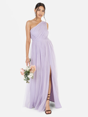 Anaya With Love Recycled Dusty Lilac One Shoulder Maxi Dress - STRAIGHT SIZE Wholesale Pack