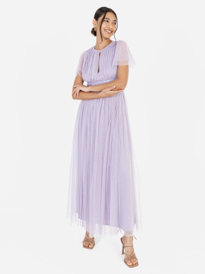 Anaya With Love Recycled Dusty Lilac Midaxi Dress With Keyhole Detail - STRAIGHT SIZE Wholesale Pack