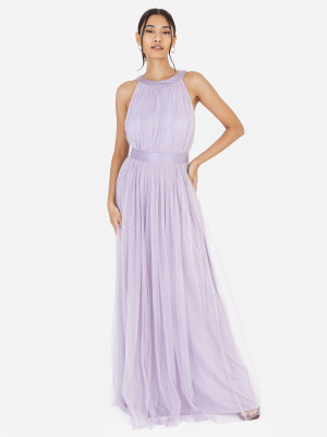 Anaya With Love Recycled Dusty Lilac Halter Neck Maxi Dress - STRAIGHT SIZE Wholesale Pack