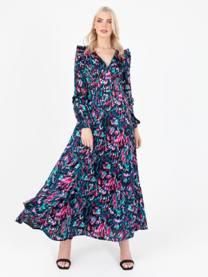 Lovedrobe Luxe Abstract Print Satin Midi Dress - STRAIGHT SIZE Wholesale Pack
