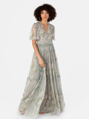Anaya With Love Recycled Floral & Sequin Maxi Dress - STRAIGHT SIZE Wholesale Pack
