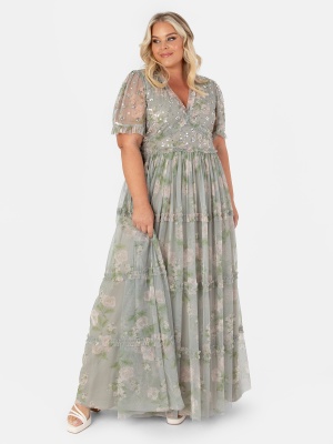 Anaya With Love Recycled Floral & Sequin Maxi Dress - PLUS SIZE Wholesale Pack