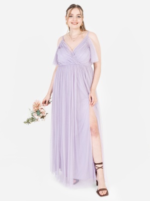 Anaya with Love Recycled Dusty Lilac Cami Maxi Dress 