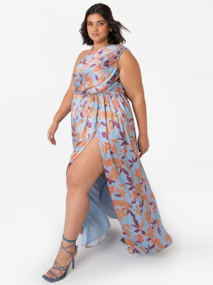 Anaya With Love Recycled Floral One Shoulder Maxi Dress