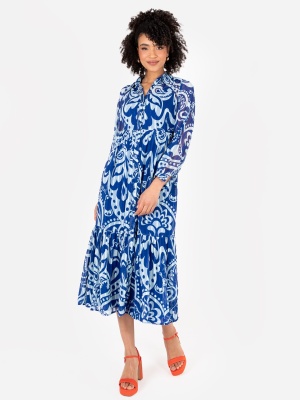 Lovedrobe Blue Abstract Shirt Dress - Wholesale Pack